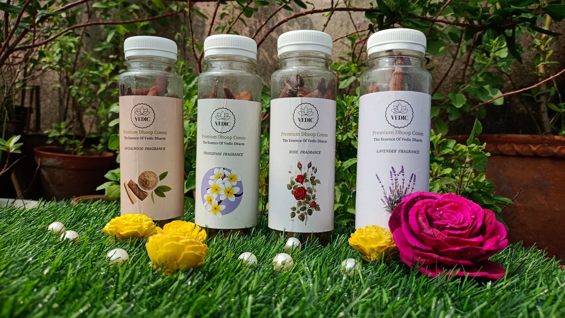Vedic Premium Dhoop Cones – Sandalwood Fragrance