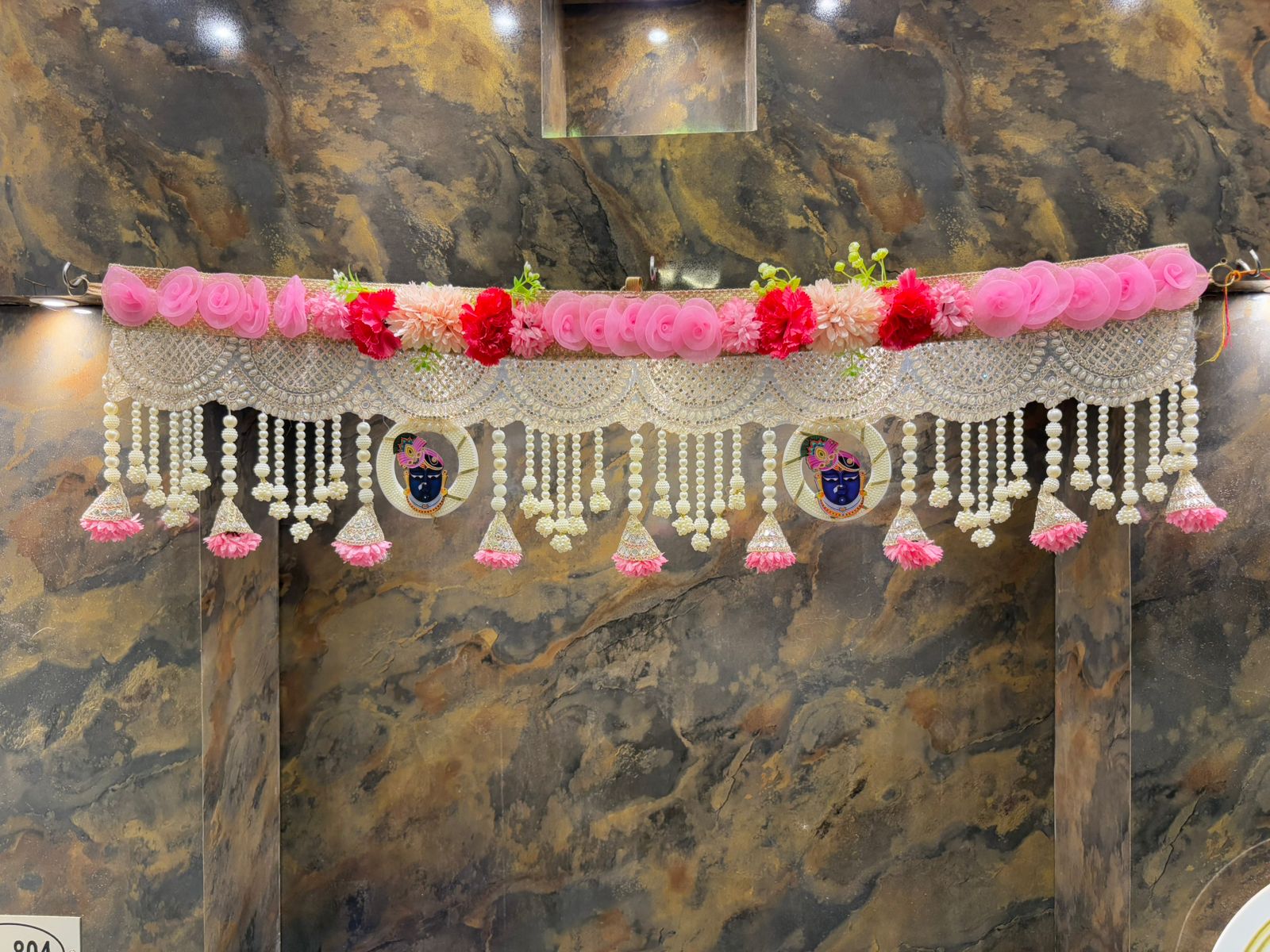 Pink Blossom Shrinathji Toran